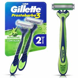Máquina de Afeitar Gillette Prestobarba3 Sensitive 2 Unidades