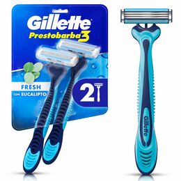 Máquina de Afeitar Gillette Prestobarba3 Fresh 2 Unidades