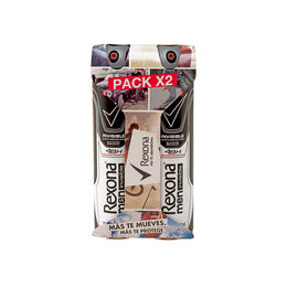 Rexona Men Desodorante en Aerosol Invisible Hombre 2 Unidades