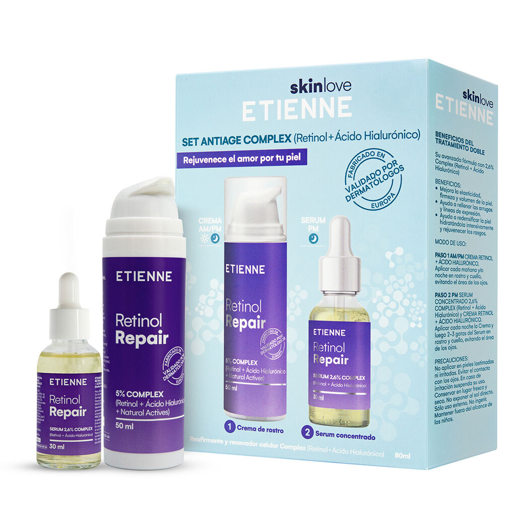 Etienne Crema Retinol Sérum 30ml + Crema Retinol 50ml