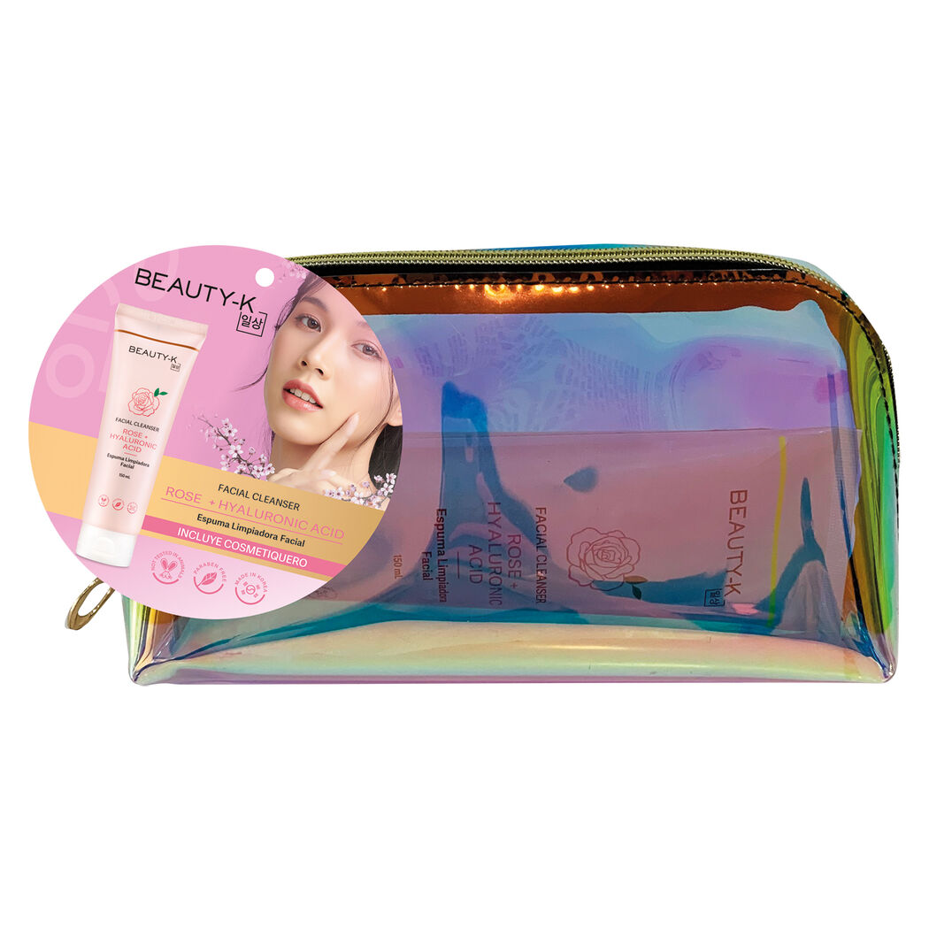 Limpiador 150ml + Cosmetiquero Blanco Beauty-K