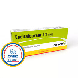 Escitalopram 10mg 30 Comprimidos Recubiertos