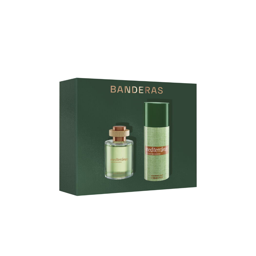 Set Banderas Mediterráneo Perfume EDT 100ml + Desodorante Para Hombre