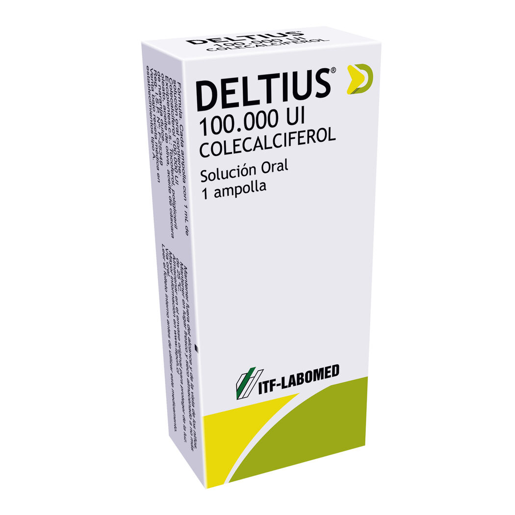Deltius Vitamina D3 100.000UI Solución Oral 1 Ampolla