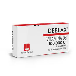 Deblax Vitamina D3 100.000Ui 1 Cápsula Blanda