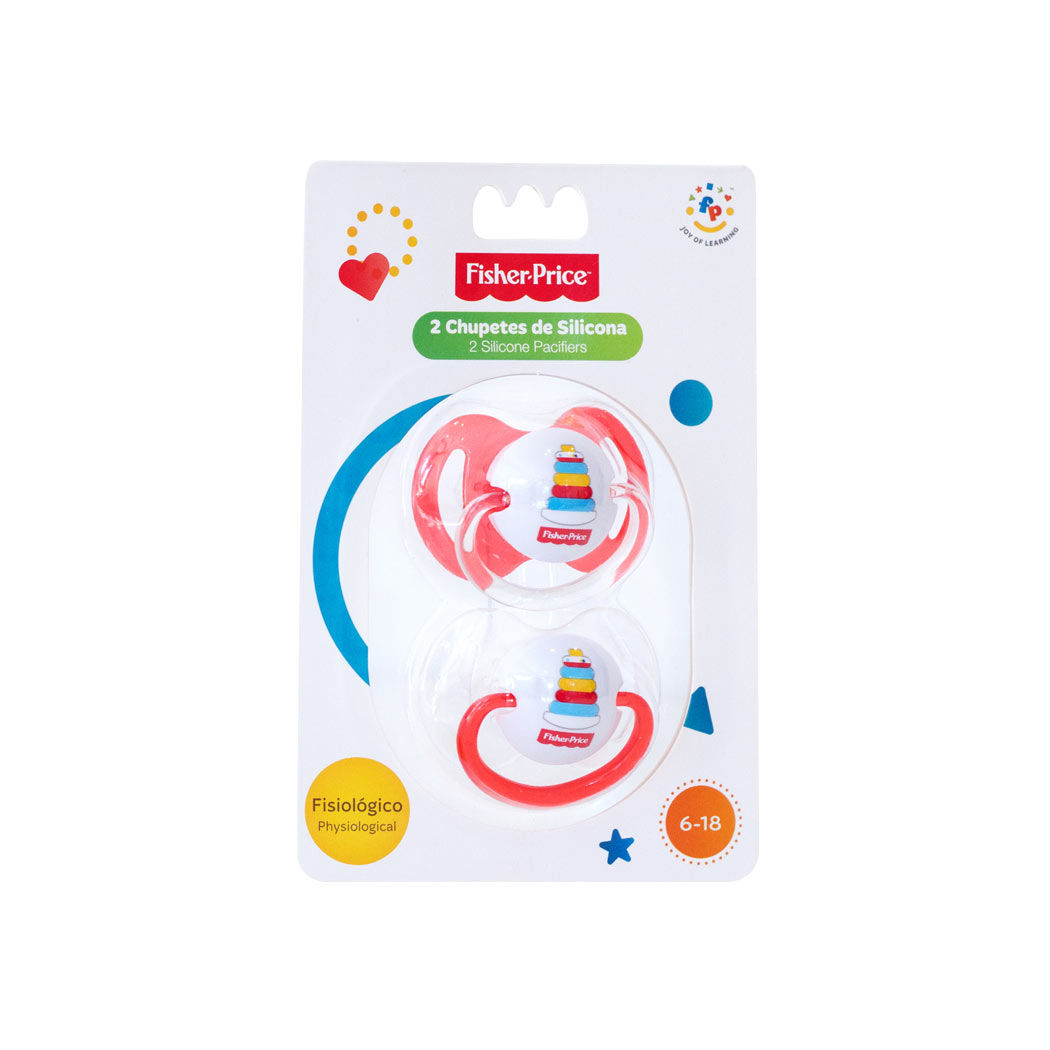 Pack de Chupetes de Silicona de 6 a 18 Meses