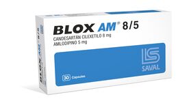 Blox AM 8/5 Candesartan / Amlodipino 30 Capsulas