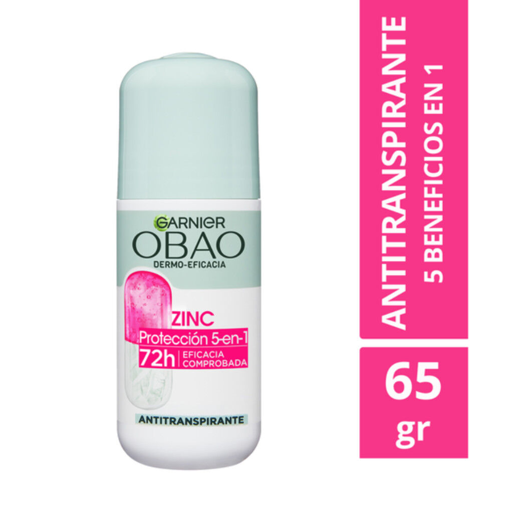 Antitranspirante Garnier Obao Dermo Zinc Eficacia 72h Roll-On