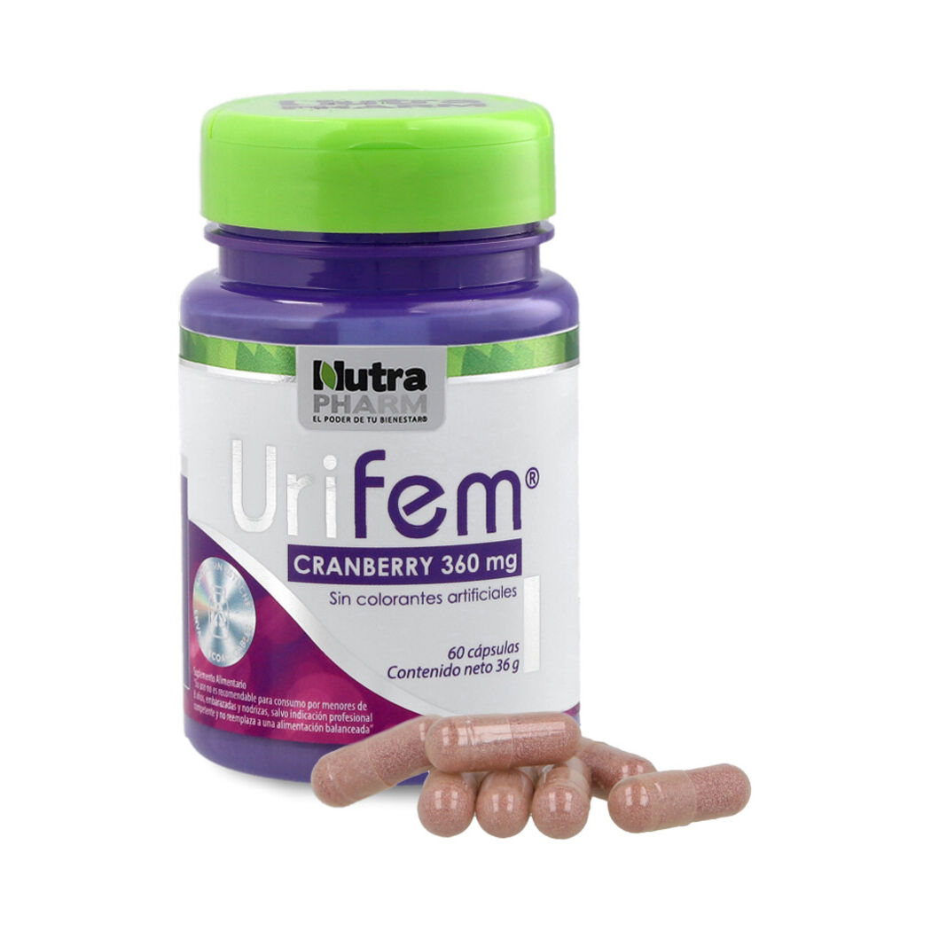 Nutrapharm Urifem Cranberry 60 Cápsulas