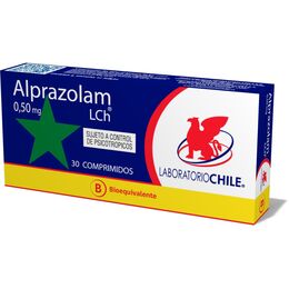 Alprazolam (B) 0.50mg 30 Comprimidos