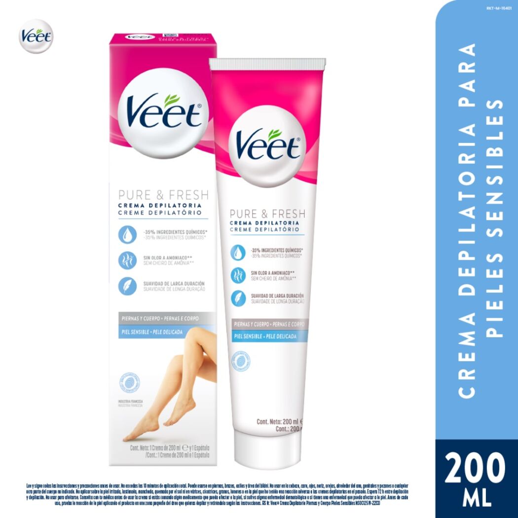 Veet Crema Depilatoria Corporal Piel Sensible 200ml