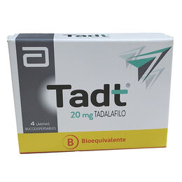 Tadt (B) Tadalafilo 20mg 4 Láminas Bucodispersables