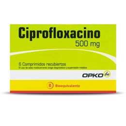 Ciprofloxacino (B) 500mg 6 Comprimidos Recubiertos
