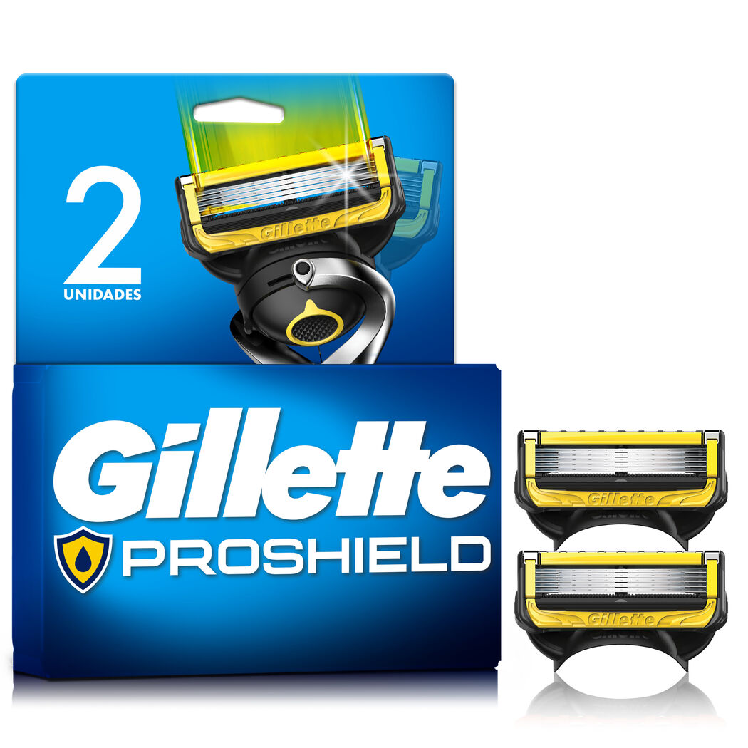 Repuesto Máquina de Afeitar Gillette Proshield con 5 Cuchillas 2 Unidades