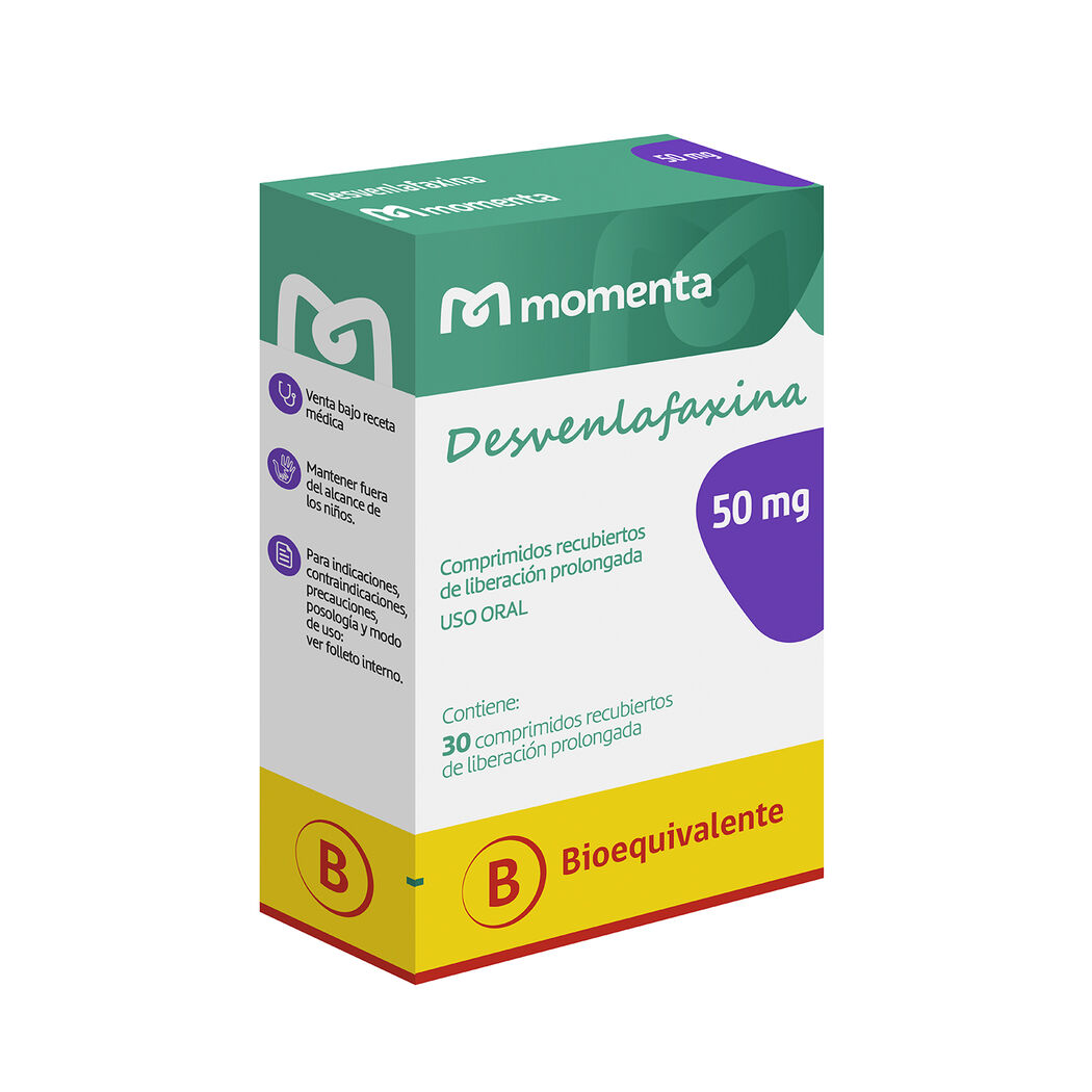 Desvenlafaxina (B) 50mg 30 Comprimidos Prolongados
