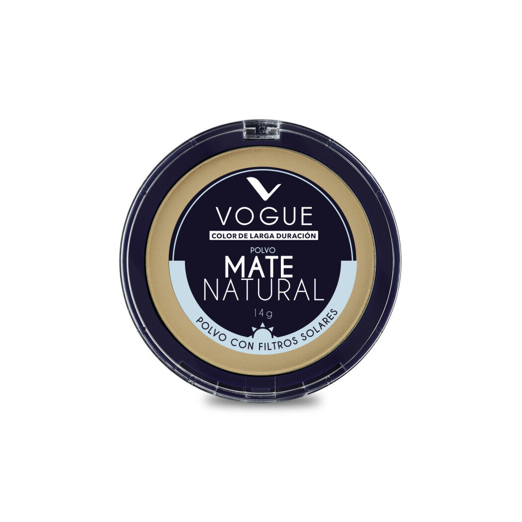 Polvo Compacto de Vogue Natural Mate Perfecto Tono Canela 14g