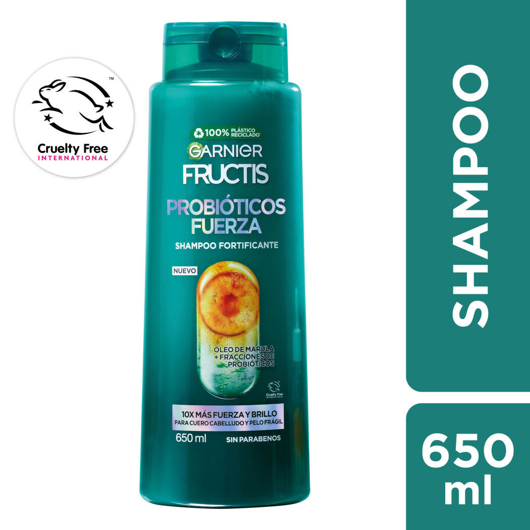 Shampoo Garnier Fructis Probióticos Fuerza 650ml