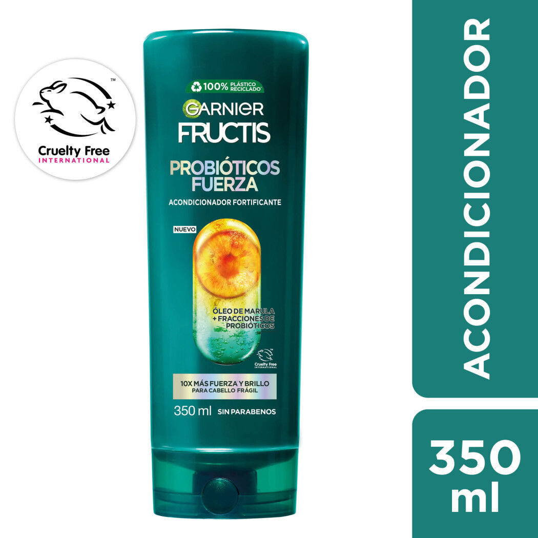 Acondicionador Garnier Fructis Probióticos Fuerza 350ml Revitaliza
