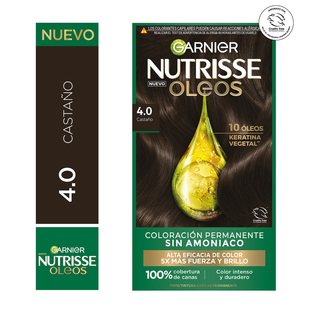 Tintura Nutrisse Oleos 4.0 Castaño