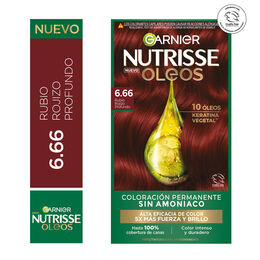 Tintura Nutrisse Oleos 6.66 Rubio Rojizo Profundo