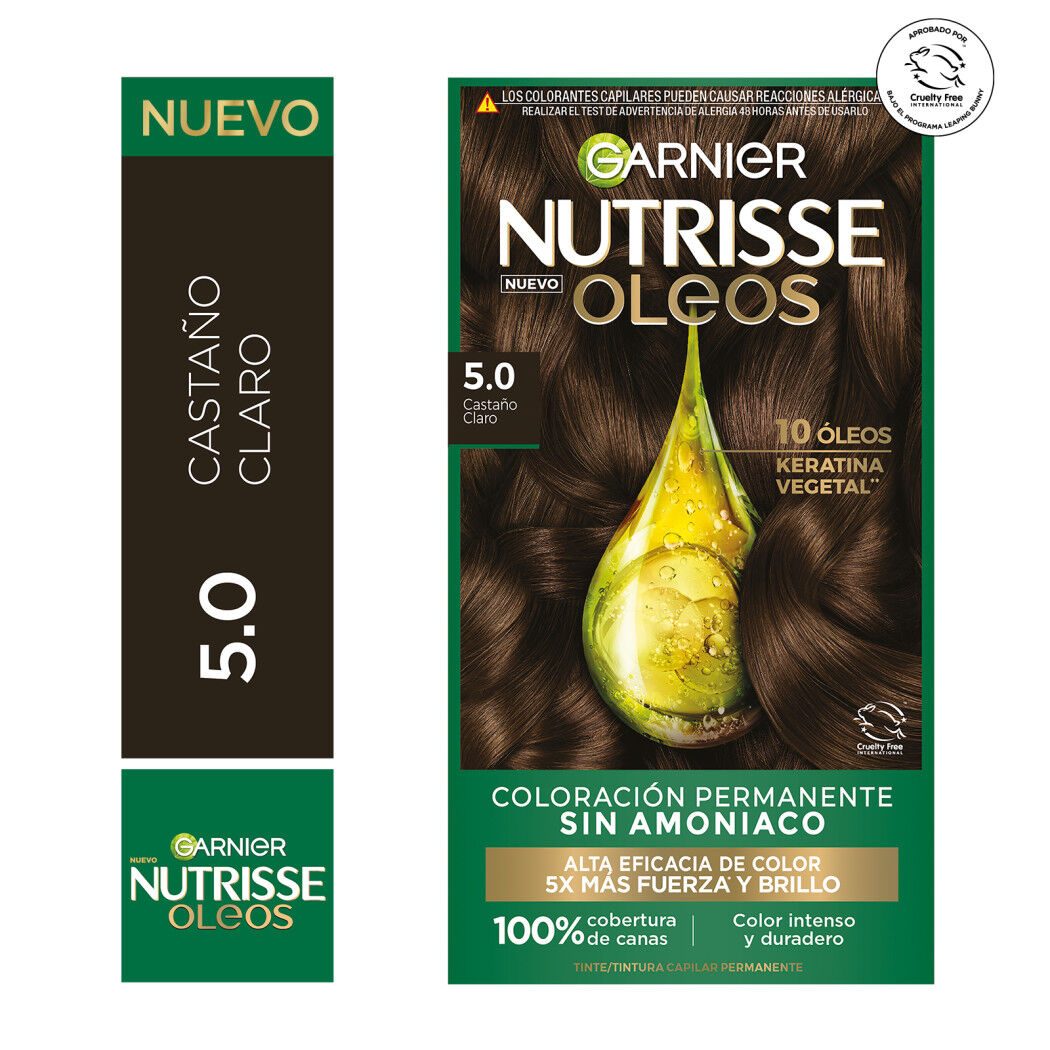Tintura Nutrisse Oleos 5.0 Castaño Claro
