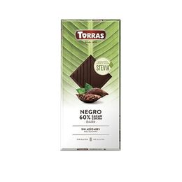 Stevia Chocolate Negro 60% Cacao 100g