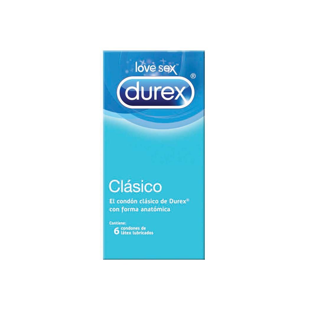 Condones Durex Clásico 6 Unidades