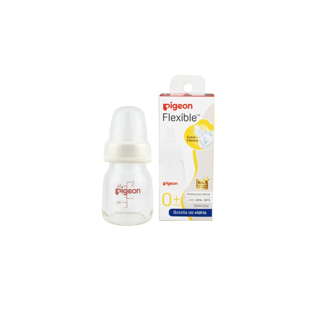 Pigeon Biberón B/Std Vidrio Perist S 50ml