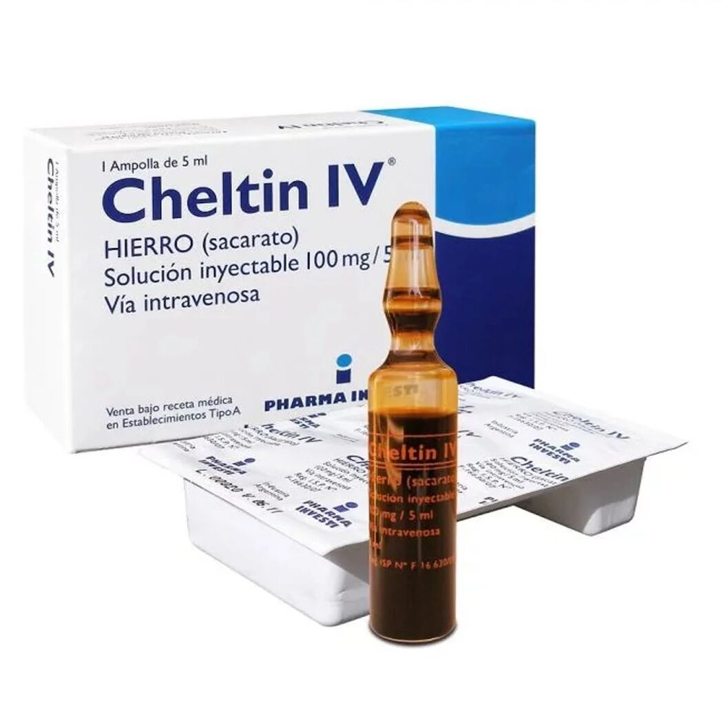 Cheltin Hierro 100mg/5ml Inyectable 1 Ampolla