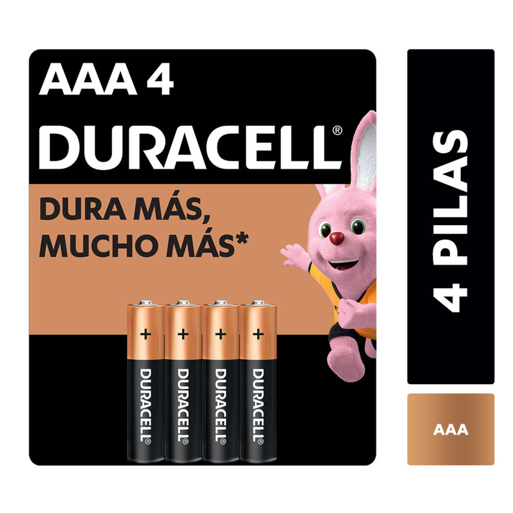 Duracell Blister de Pilas Alcalinas AAA 4 Unidades