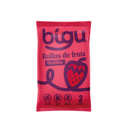 Rollos de fruta deshidratada Bigu frutilla 25g