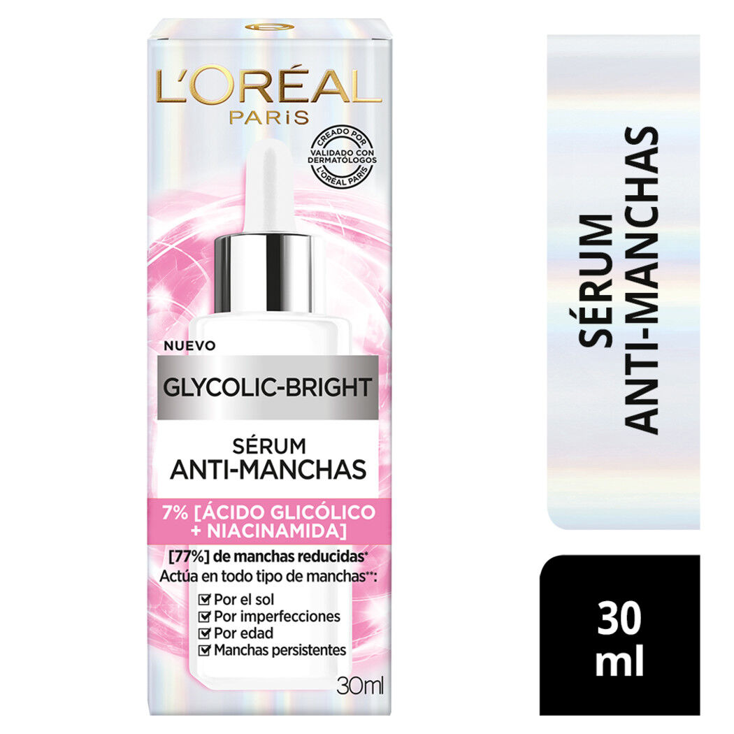 Serúm Ácido Glicólico + Niacinamida Anti-Manchas L'Oréal 30ml