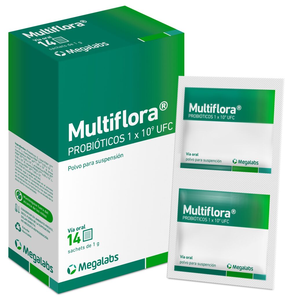 Probioticos Flora Intestinal Oral Polvo Solido