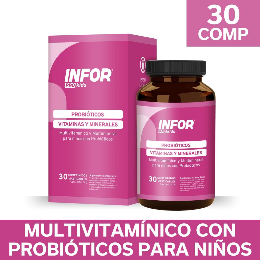 Infortin Probiótico Masticable 30 Comprimidos