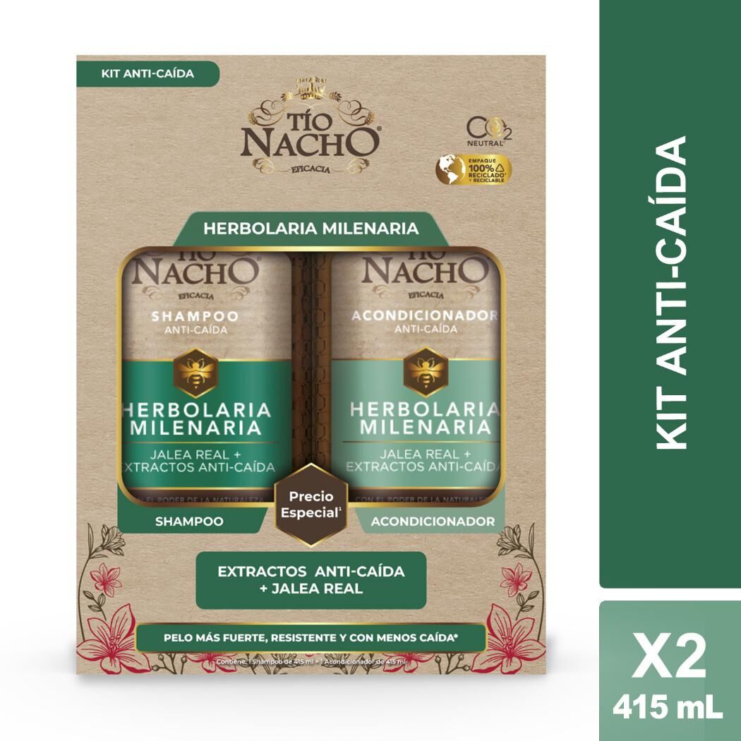 Pack Shampoo + Acondicionador Herbolaria Milenaria 415ml
