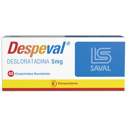 Despeval (B) Desloratadina 5mg 40 Comprimidos Recubiertos