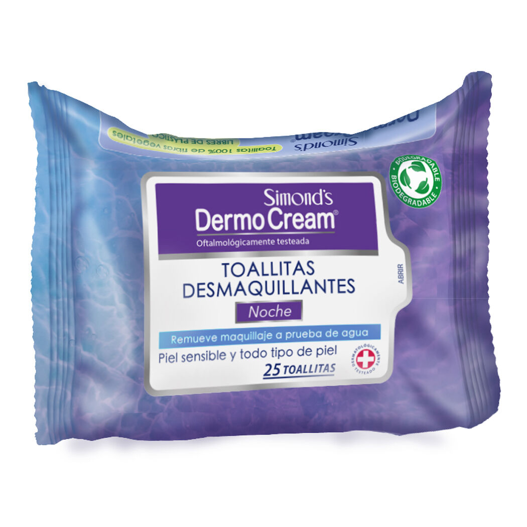 Dermoboost Toallitas Desmaquillantes Micelar Noche 25 Unidades