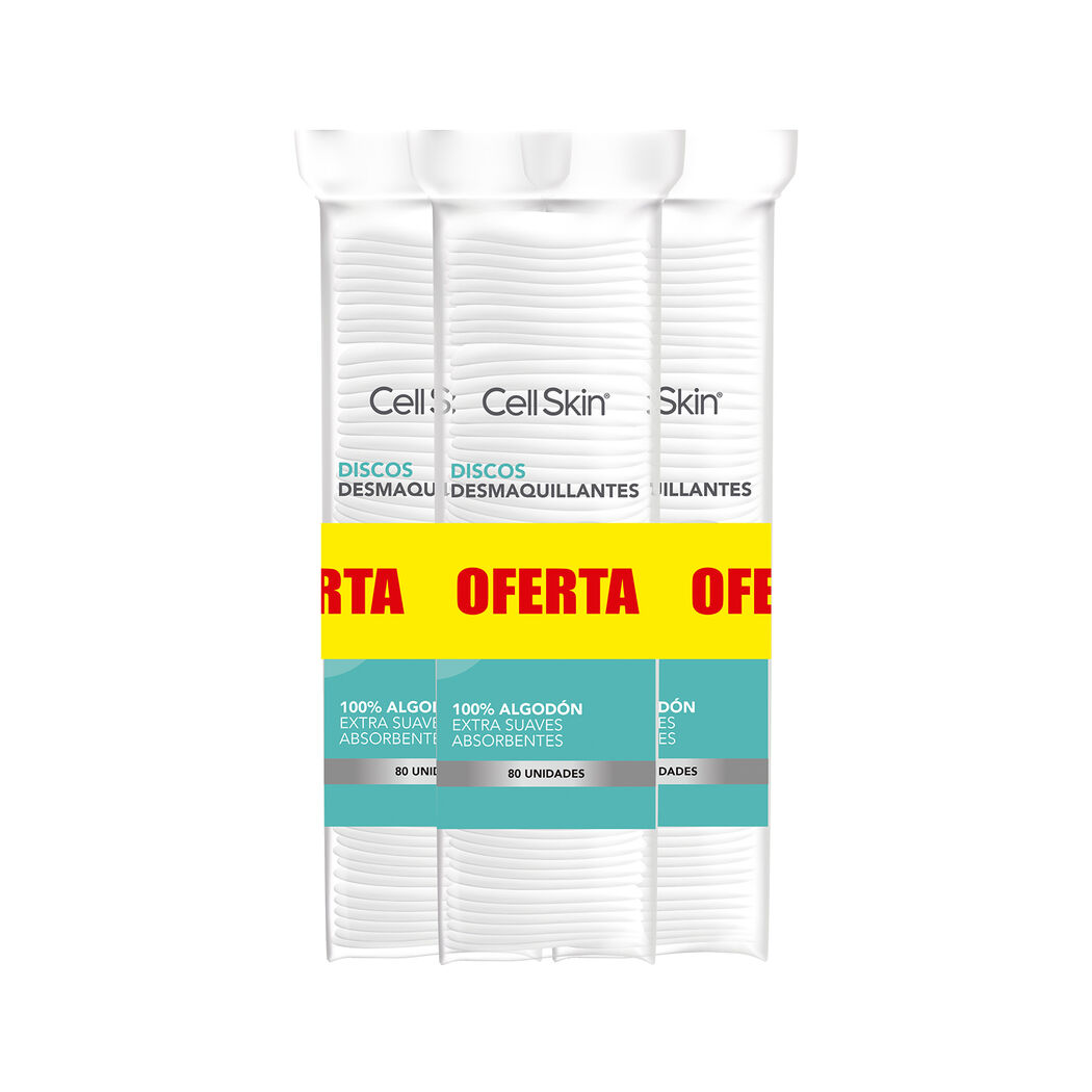 Cell Skin Pétalos Desmaquillantes Tripack 3x80 Discos