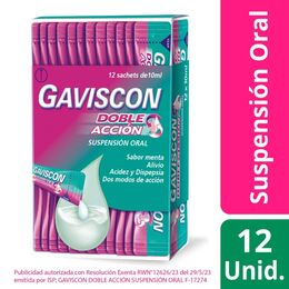 Gaviscon Oral Sachet Original 10ml 12 Unidades