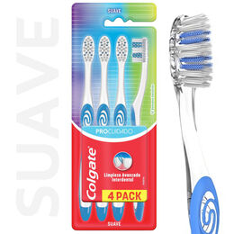Cepillo de Dientes Colgate Pro Cuidado 4 Unidades