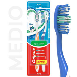 Cepillo de Dientes Colgate Triple Acción 2 Unidades