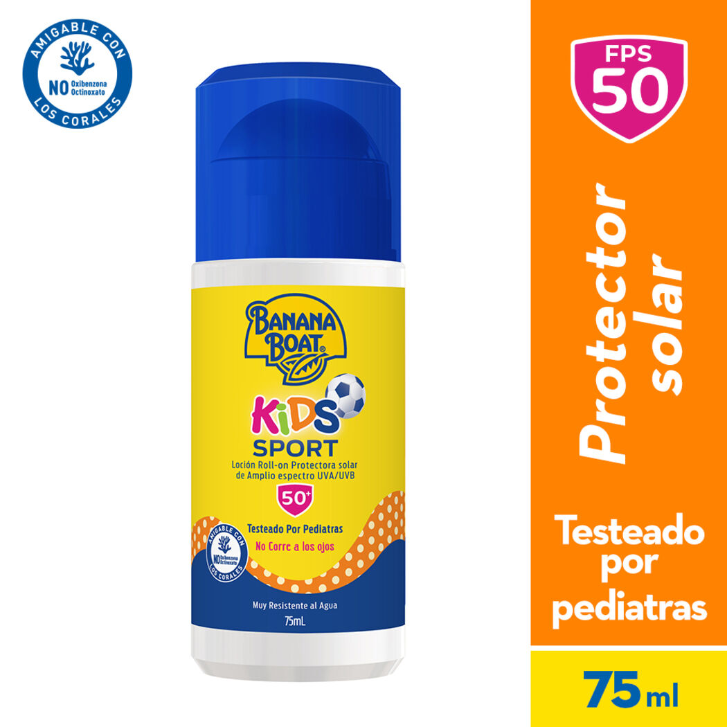 Protector Solar Banana Boat Roll-On Kids Sport SPF50+ 75ml