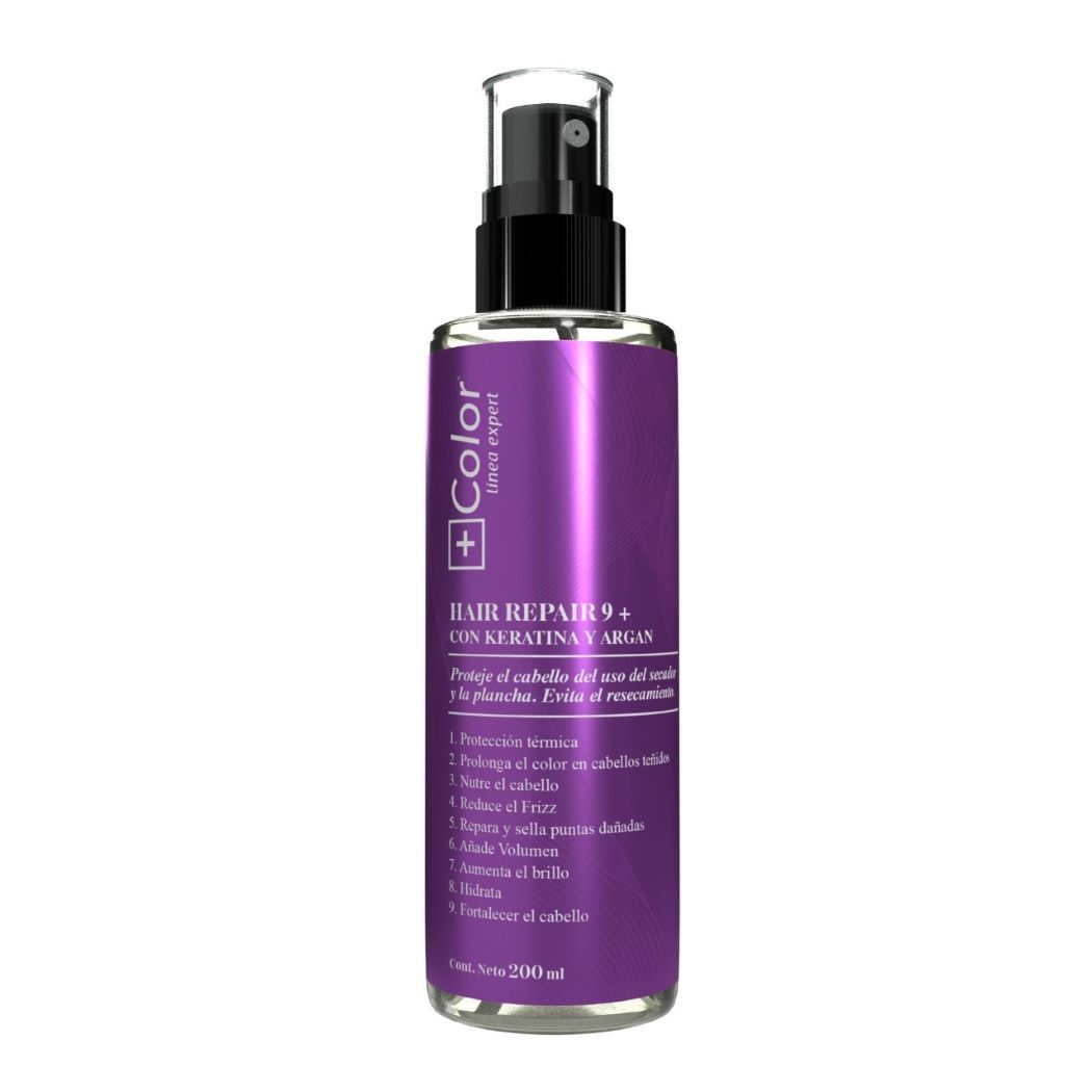 Protector Térmico Más Color Hair Repair 9 Con Keratina 200ml