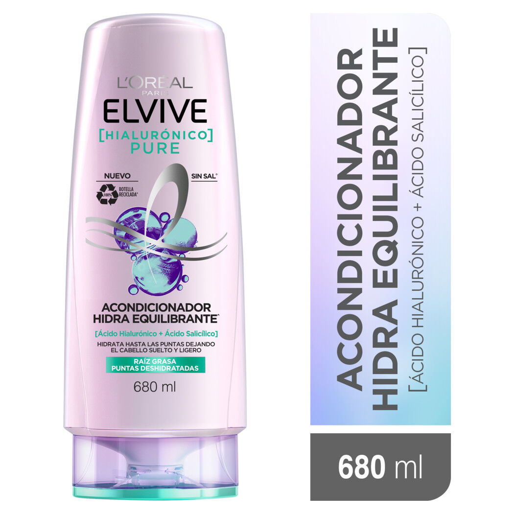 Elvive Acondicionador Hialurónico Pure 680ml