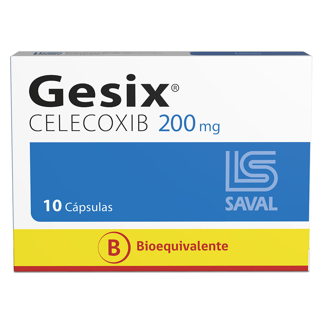 Gesix (B) Celecoxib 200mg 10 Cápsulas