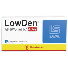 LowDen (B) Atorvastatina 40mg 30 Comprimidos Recubiertos