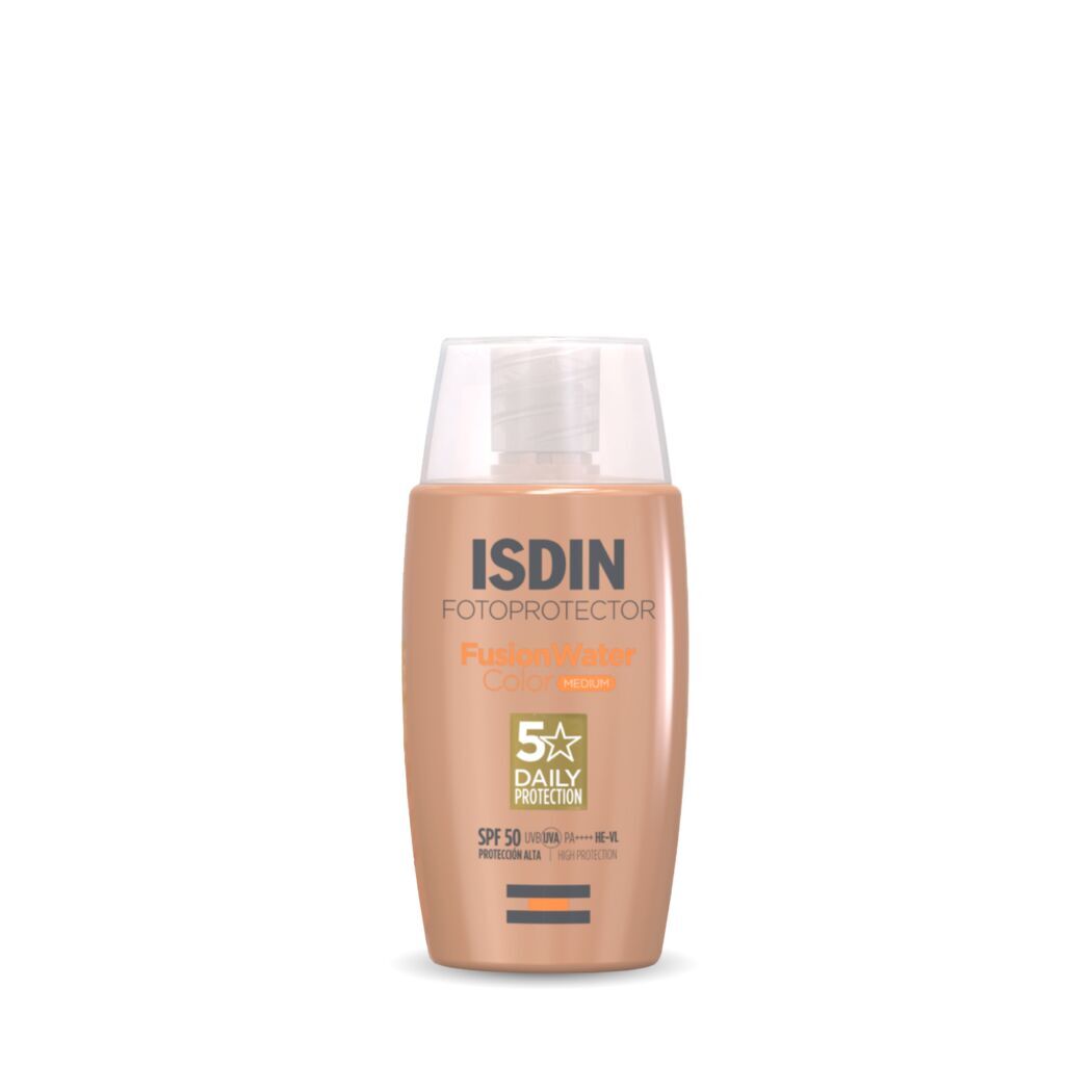Fusion Water Color SPF 50 Protector Solar Con Color Medium 50ml