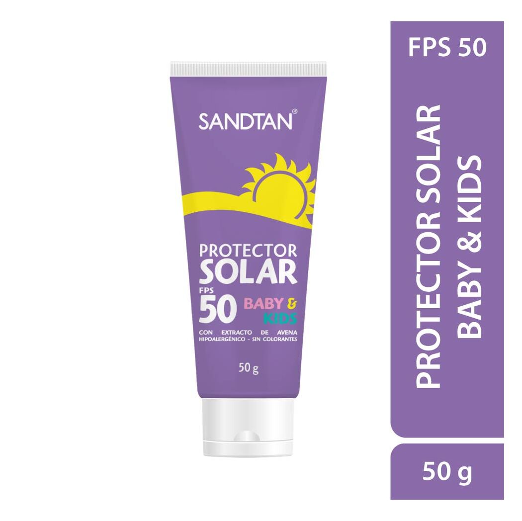 Protector Solar Sandtan Baby & Kids FPS50 50g Pomo