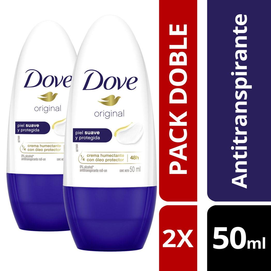 Dove Mujer Deo Rollon Original 2x50ml