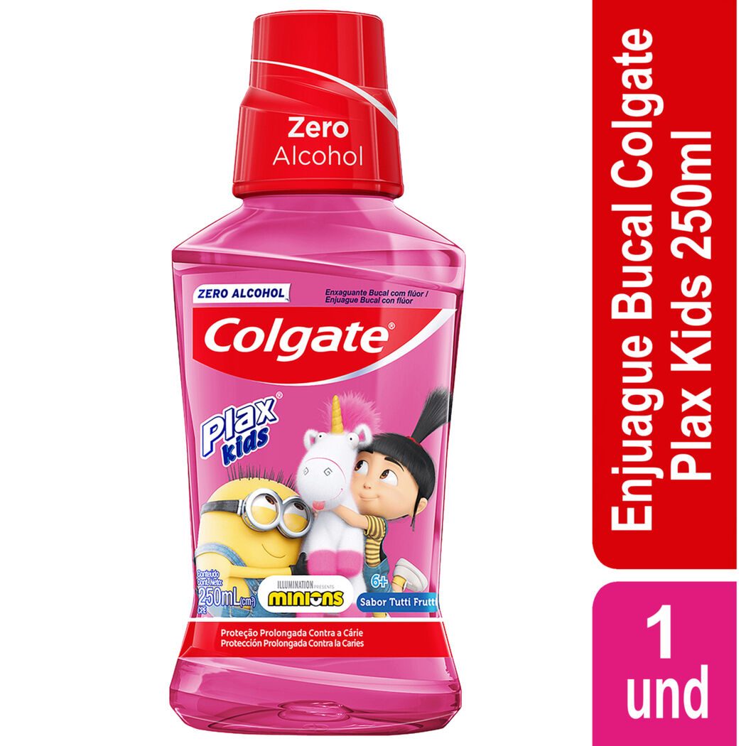 Enjuague Bucal Colgate Plax Kids Minions 250ml